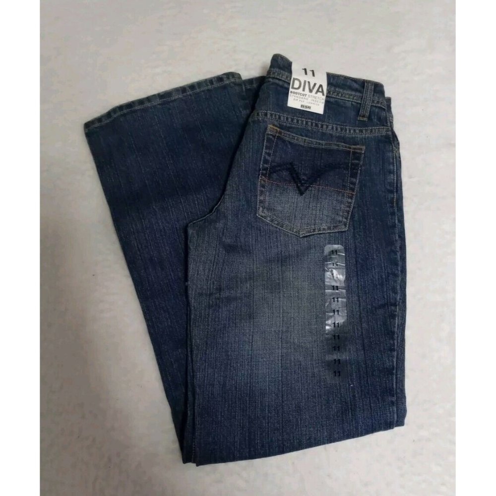 Rave R4R Jeans Diva Women's Size 11 BootCut Stretch Medium Wash New